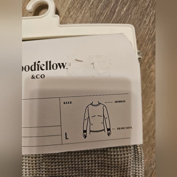 NEW mens goodfellow Large gray thermal longsleeve shirt target grey - Picture 3 of 7